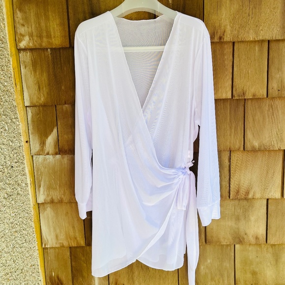 White Kimono Tunic For Summer Beach Dress Elegant Plus Size Women Dress - Picture 1 of 9